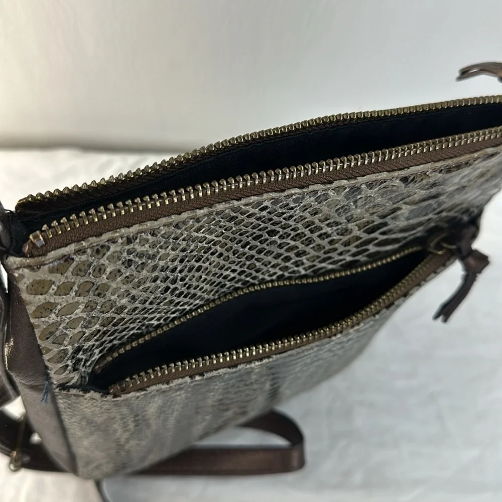 The Sak Snakeskin Small Leather Crossbody